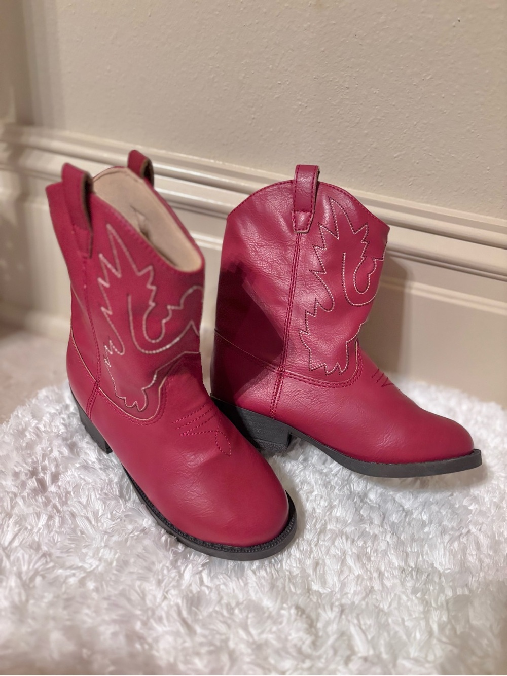 Toddle boys red Western Cowboy  Boots